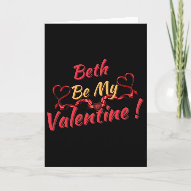 Carte Beth soit ma Saint-Valentin  (Devant)