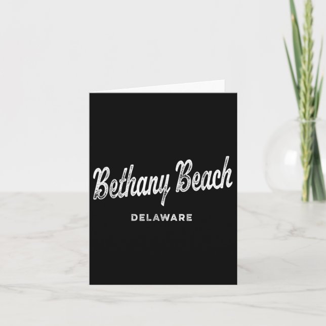 Carte Bethany Beach Delaware De Sports Athlétiques Vinta (Devant)