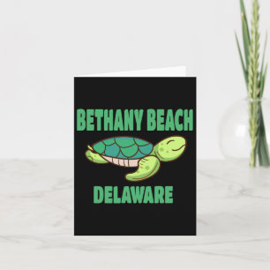 Carte Bethany Beach Delaware Thème Tortue de Mer
