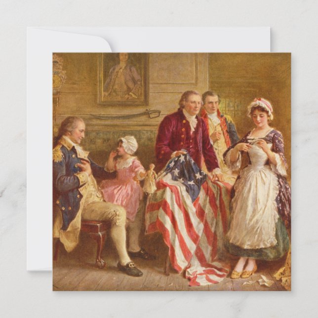 Carte Betsy Ross, 1777 (Histoire américaine) (Patriote a (Devant)