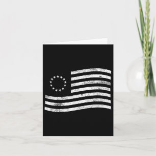 Carte Betsy Ross Drapeau Minimal - Histoire américaine P