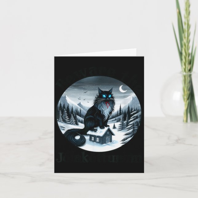 Carte Beware The Jolakotturinn Yule Cat Icelandic Christ (Devant)
