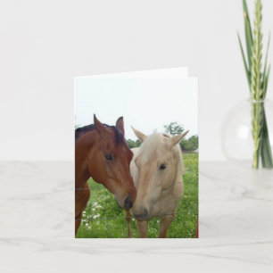 Carte BFF Best Friends Forever - Chevaux
