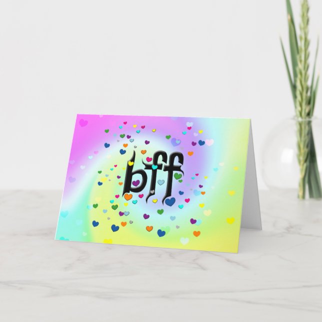 Carte bff ~ coeurs (Devant)