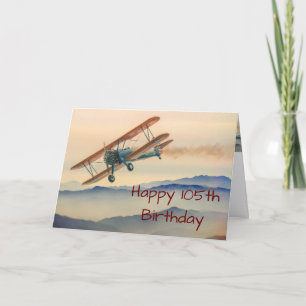 Carte Bi-Plane From One Vintage Model 105th Birthday