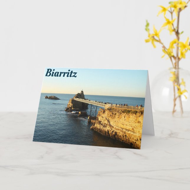 Carte Biarritz (Fleur jaune)
