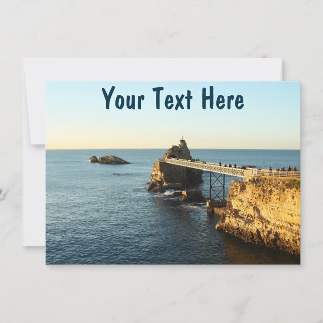 Carte Biarritz personnalisable (Devant)