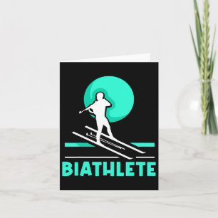 Carte Biathlète Sports Biathlon Biathlon