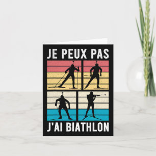 Carte Biathlètes Sports Biathlons Biathlon