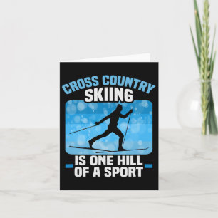 Carte Biathlon Ski De Fond Est Une Colline D'Un Spo