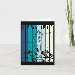 Carte Biathlon Ski Skieur Piste de ski de fond 12