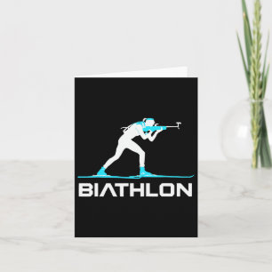 Carte Biathlon Sport d'hiver Ski Tir sur cible Biath