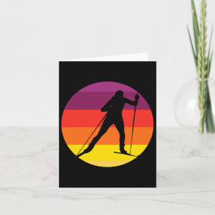 Carte Biathlon vintage I Sports d'hiver Ski de fond