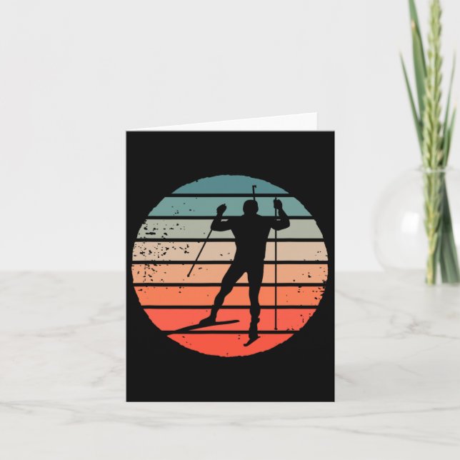 Carte Biathlon Wintersport Action (Devant)