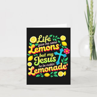 Carte Bible de limonade que la vie a donné quelques
