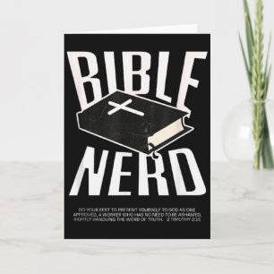 Carte Bible Nerd Théologie chrétienne Étudiant Saint-Esp