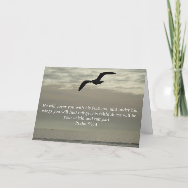 Carte Bible Verse Christian Encouragement Card (Devant)
