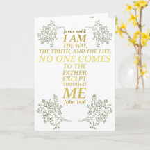 Bible Verse Jean 14:6 Jésus Chemin Vérité Croix de