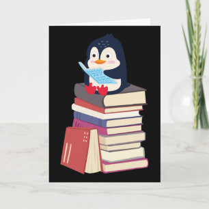 Carte Bibliothécaire Enseignant Kawaii Pingouin, Manchot