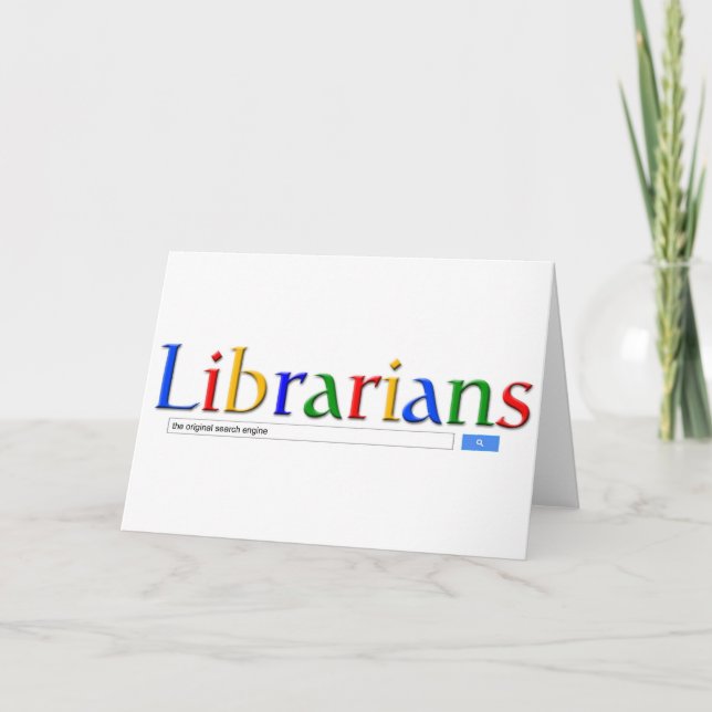 Carte bibliothécaires le moteur de recherche original (Devant)