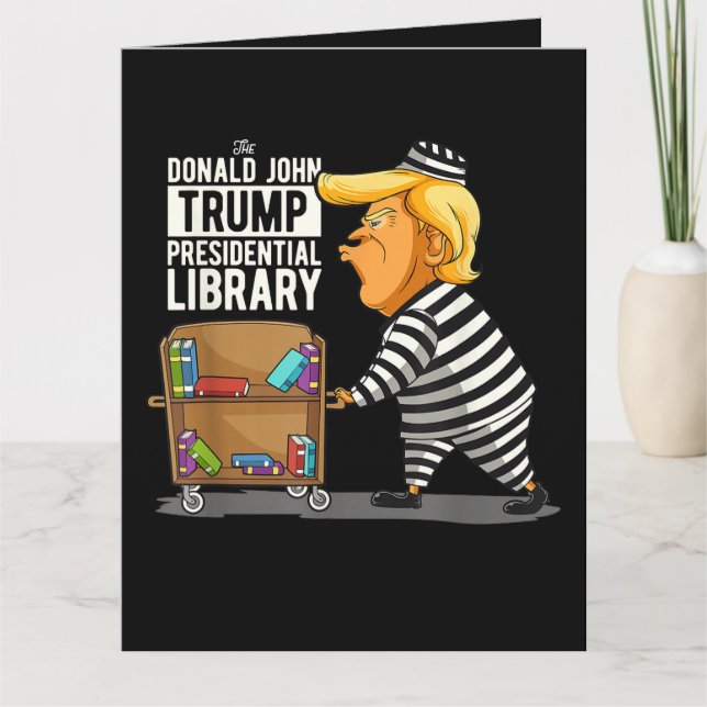 Carte Bibliothèque présidentielle de Trump prison (Devant)