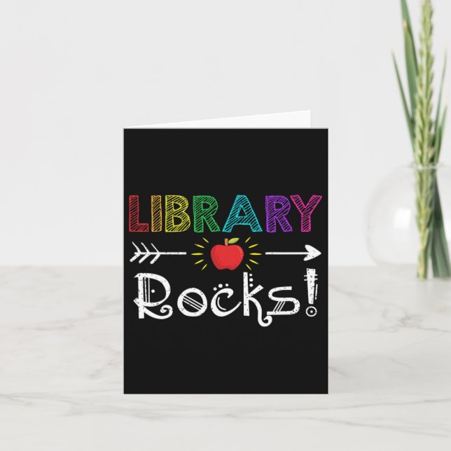 Carte Bibliothèque Rocks Professeur Étudiant Amusement C (Devant)