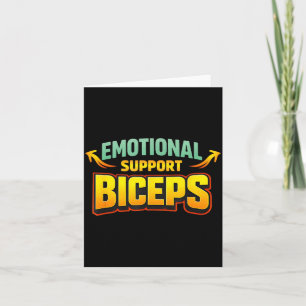 Carte Biceps de soutien émotionnel humour de frère de gy