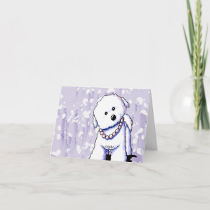 Carte Bichon En Perles