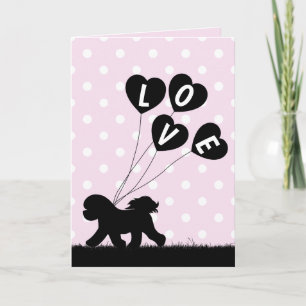 Carte Bichon Frise Saint-Valentin