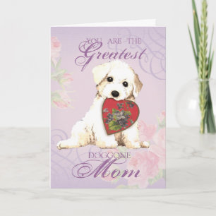 Carte Bichon Heart Maman