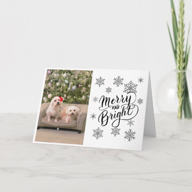 Carte Bichon Maltese Christmas Tree Card (Devant)