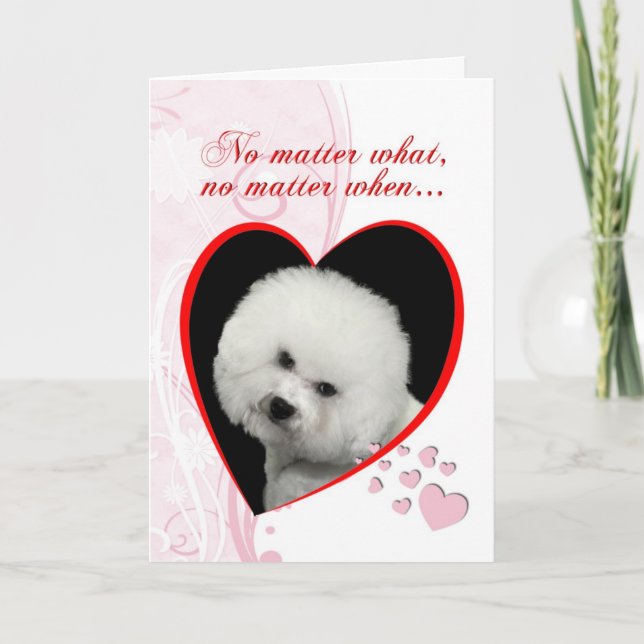Carte Bichon Valentine (Devant)