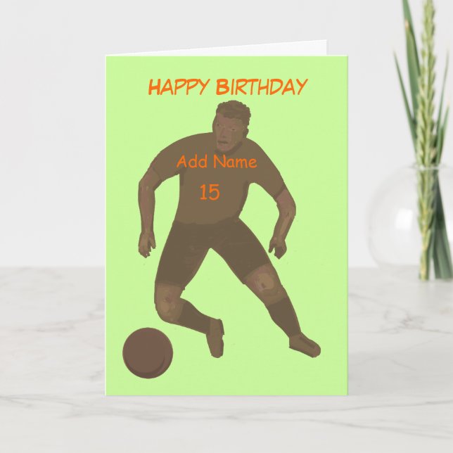 Carte Bick That Ball Birthday Card ajouter l'âge et le n (Devant)
