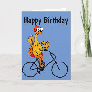 Carte Bicyclette en caoutchouc amusant