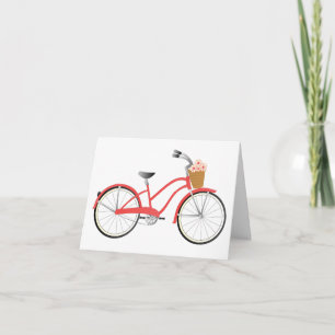 Carte Bicyclette rouge