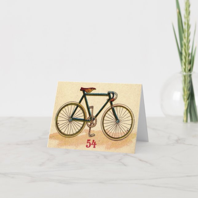 Carte Bicyclette vintage (Devant)