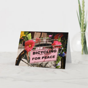 Carte Bicyling pour la paix