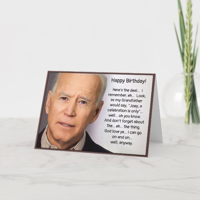 Carte Biden Anniversaire (Devant)