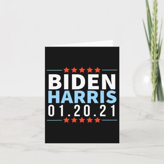 Carte Biden Harris Janvier 2021 Victoire électorale Inau (Devant)