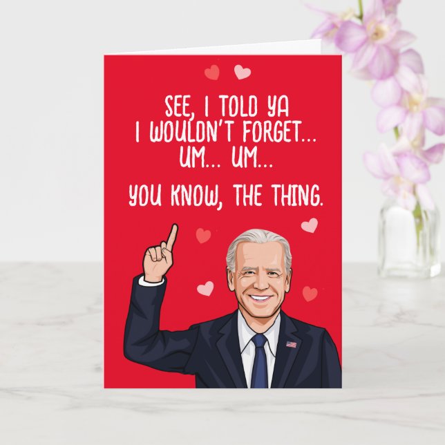 Carte Biden Valentine - Je t'ai dit que je n'oublierai p (Orchidée)