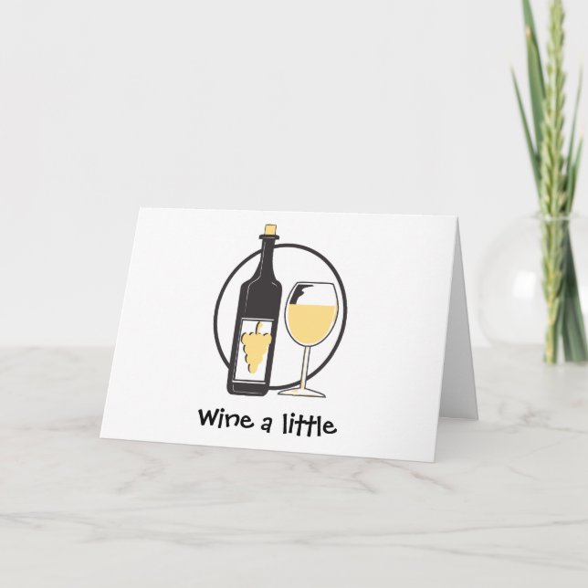 Carte Bien manger un peu de vin (Devant)