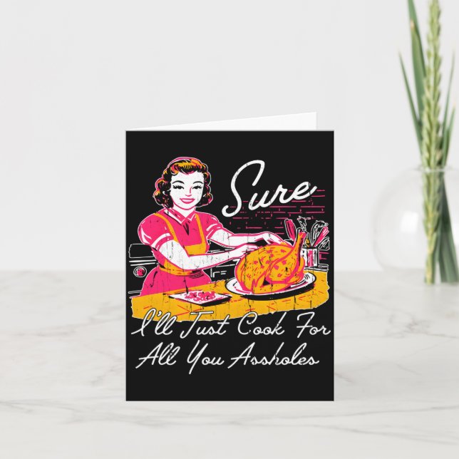 Carte Bien sûr, je vais cuisiner pour vous tous, manches (Devant)