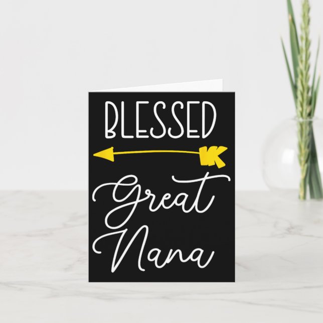 Carte Bienheureuse Grande Nana Mignonne Cool (Devant)