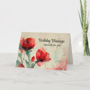 Carte Bienheureux Anniversaire Bible Verse Prière Chréti