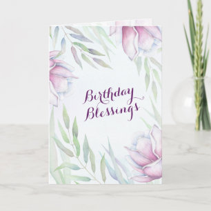 Carte Bienheureux Anniversaire Numéros 6:24-26 Bénédicti