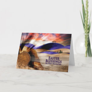 Carte Bienheureux Pâques Deux Tombes De Résurrection Élo