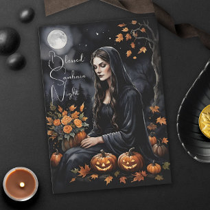 Carte Bienheureux Samhain Night Halloween Chaussure d'au