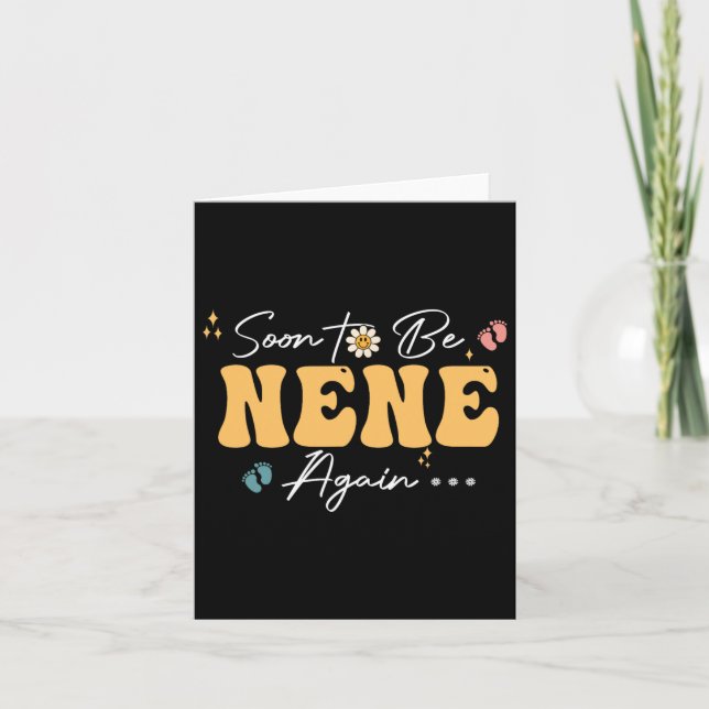 Carte Bientôt Être Nene Fête des pères (Devant)