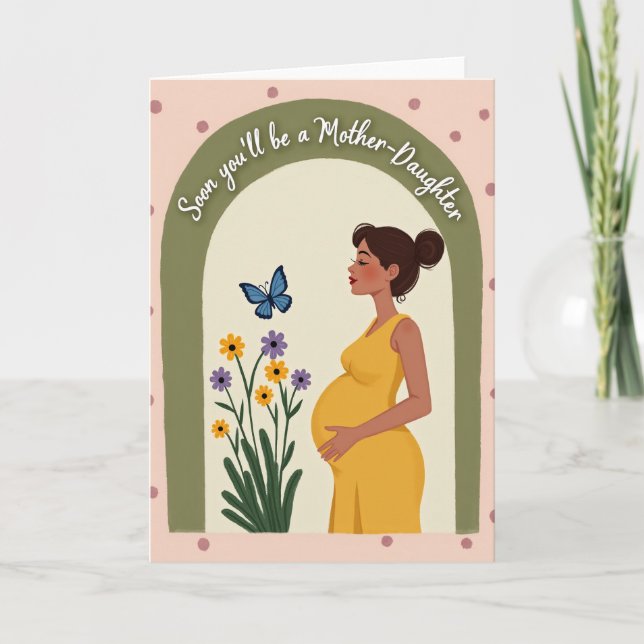 Carte Bientôt Maman Fille (Devant)