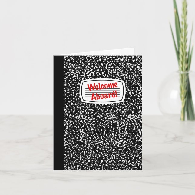Carte Bienvenue à bord Cahier (Devant)